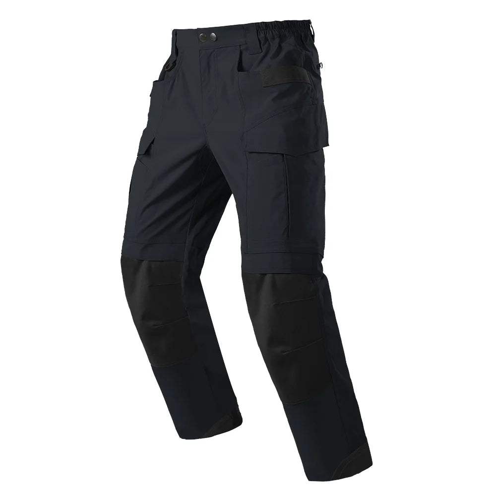 Men's Tactical Pants Waterproof Zipper Fly Anti-Scratch Wear-Resistant Knee Pads
