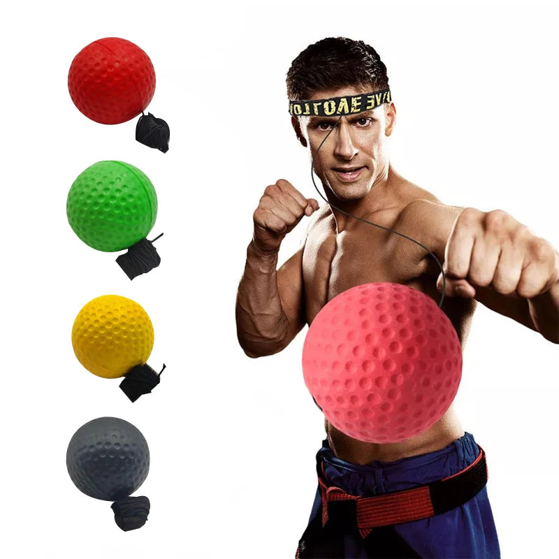 Boxing Reflex Speed Punch Ball MMA Sanda Raising Reaction Hand Eye Training Gym Muay Thai Fitness Exercise Boxe Accessories