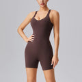 Customize Training Yoga Bodysuit Corset One Piece Tummy Control Sports Bra Sets Removable Pads Seam Lines Adults Solid Style