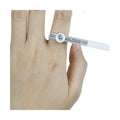 Wholesale Plastic Ring Sizer Measuring Tool Adjustable Belt Magnifier for US UK Finger Size Band Gauge Jewelry Tools Equipment