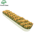 Outdoor Gardening Planter Box 8'' Tall 9-in-1 White Modular Corrugated Metal Raised Garden Bed Kit for the Garden
