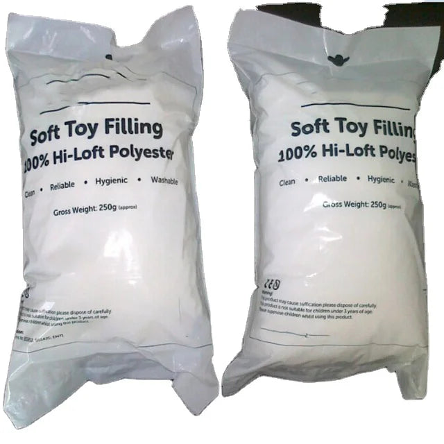 AMA Zon Hot Sale 250G Bag Polyester Fiber Filling BS5852 Flame Retardant Super Luxury Toy Filling Pillow Stuffing
