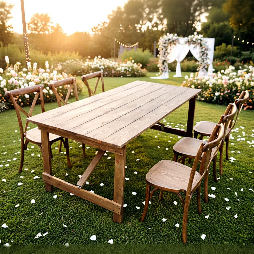 New Simple Folding Table Wedding Events Table for Rental Hire and Sales