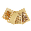 Recyclable Zipper Resealable Bags clear and Brown Kraft Paper Bag Ziplock Pouch