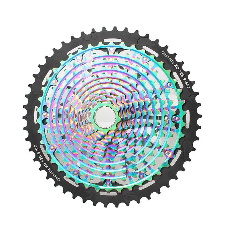 Ultralight Rainbow 11/12 Speed Bicycle Freewheel MTB 9-50T Cassette Fit for SRAM Kit 11-Speed 12-Speed SX NX GX XX1 XD Freehub