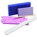 USA Free Shipping 200 Sets/Case Professional 5 Pcs Nail Kit Disposable 5 in 1 Manicure Kit Pedicure Set for Salon