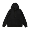 2025 Quality 380gsm French Terry Oversized Sweatshirt Plain French Terry 100% Cotton Black Hoodie 380gsm