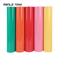 Renlitong Manufacturers Textile Custom Pu Flock Cutting Htv Flock Heat Transfer Vinyl Iron on Vinyl for t Shirts