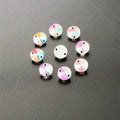 Handmade 24 Colors 8mm-18mm Resin Sew-on Loose Rhinestones Flatback Style for DIY Garments & Nail Art with Two Holes