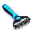 Own the Patent Cat & Dog Double-sided Hair Dematting and Deshedding Undercoat Rake Comb Tool Pet Grooming Brush