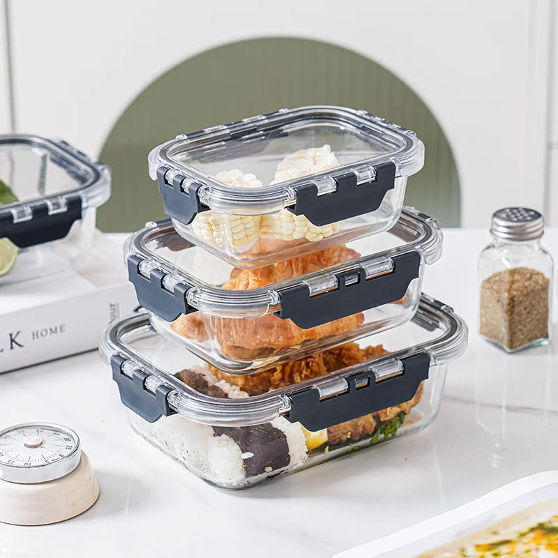 OWNSWING Food Storage Containers for Lunches Glass Meal Prep Containers Pantry Kitchen Storage Containers With Lid