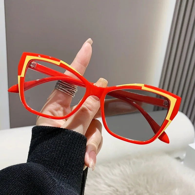 2023 Ultra Light Match Color Optical Men Women Eyewear square Glasses Frame Tr90 Photochromic Blue Light Blocking Glasses