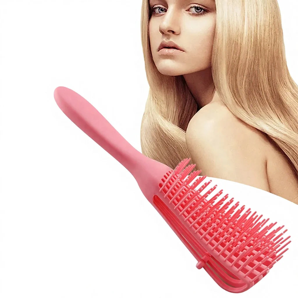Kinky Wavy Curly Coily Hair Detangle Brush Electric with Custom Logo ABS Plastic Handle for Natural Hair Care at Home