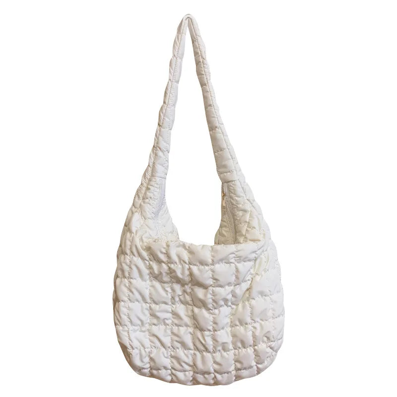 New Style Winter Fall Large Capacity Puffer Crossbody Bag Puffer Tote Shoulder Bag Tote Handbags for Women