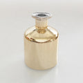 HONGYU Luxury 100ml Flat Glass Reed Diffuser Bottle Gold Silver Home Fragrance Screw Cap with Fiber Stick for Room Spray