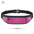 HUALIAN PU Phone Holder Money Belt Sports Running Belt Slim Fanny Pack for Outdoor Jogging Hiking Travel Waist Pack