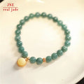 Natural Blue Water Jade Bracelet Female S925 Silver Plated Inlaid South Red Bow XINGX Bracelet Light Luxury Minority