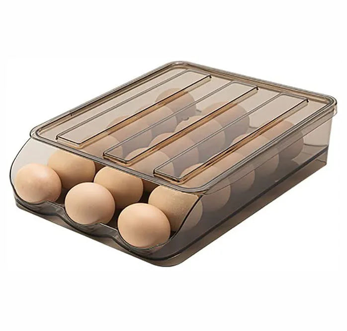 Low Moq Large Capacity Egg Holder for Refrigerator Multi-Layer Chicken Egg Storage Drawer Box Tray