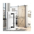 Industrial Pipe Door Pull Handle Black Rustic Industrial Grab Bar Gate Hardware Door Handle for Sliding Interior Door