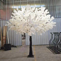 ST Artificial Big Fake Tree Outdoor Decorative Cherry Flowers Tree Home Decor Artificial White Cherry Blossom Tree Restaurant