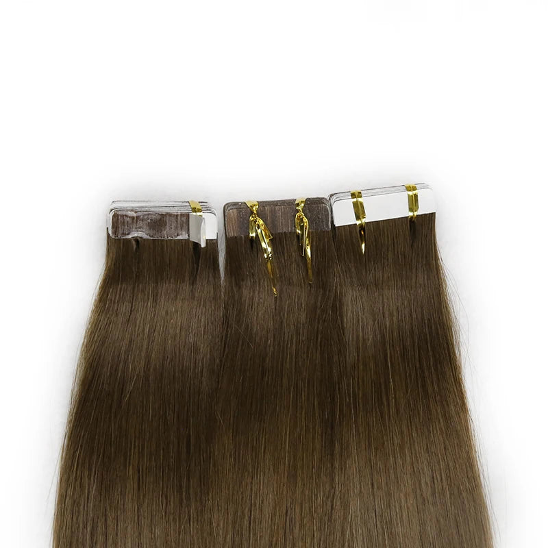 Salon Professional Private Label Virgin Remy Russian European Tape in Hair Extention/invisible Tape