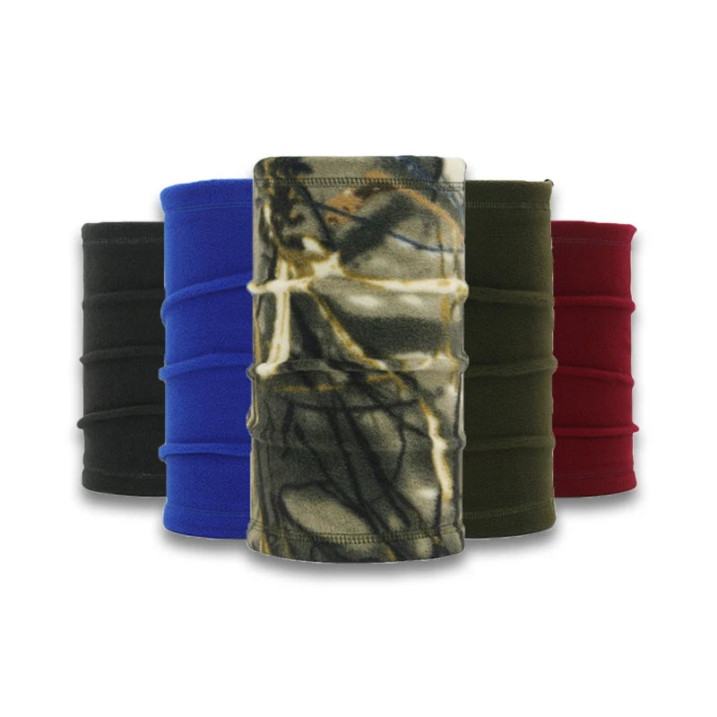 Windproof Polar Fleece Neck Tube Scarf Skin-Friendly Bandana Neck Warmer for Outdoor Use