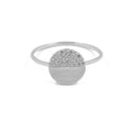 Minimalist Round Disc Sun Band Wholesale Fine Jewelry Genuine 925 Silver Ring Pure Silver Rings Jewelry