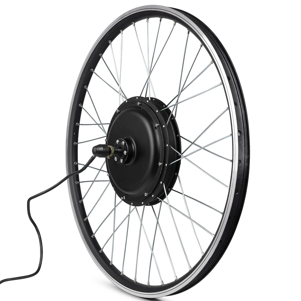 48V 1000W Electric Bicycle Kit Brushless Hub Motor Waterproof Connector Electric Conversion Bike Front Rear Wheel 26inch