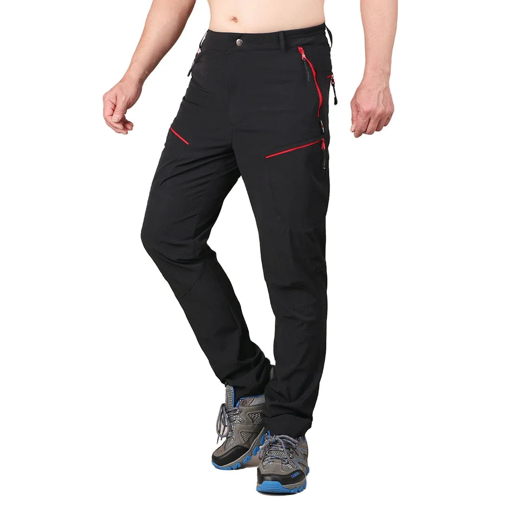Men's Casual Canvas Quick Dry Lightweight Waterproof Windproof UV Protection -Tex Fishing Pants Breathable Outdoor Travel