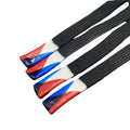 Custom Printed Logo Coated Silicone Tip Waistband Cord for Hoodie Flat 100% Polyester Garment with Aglets