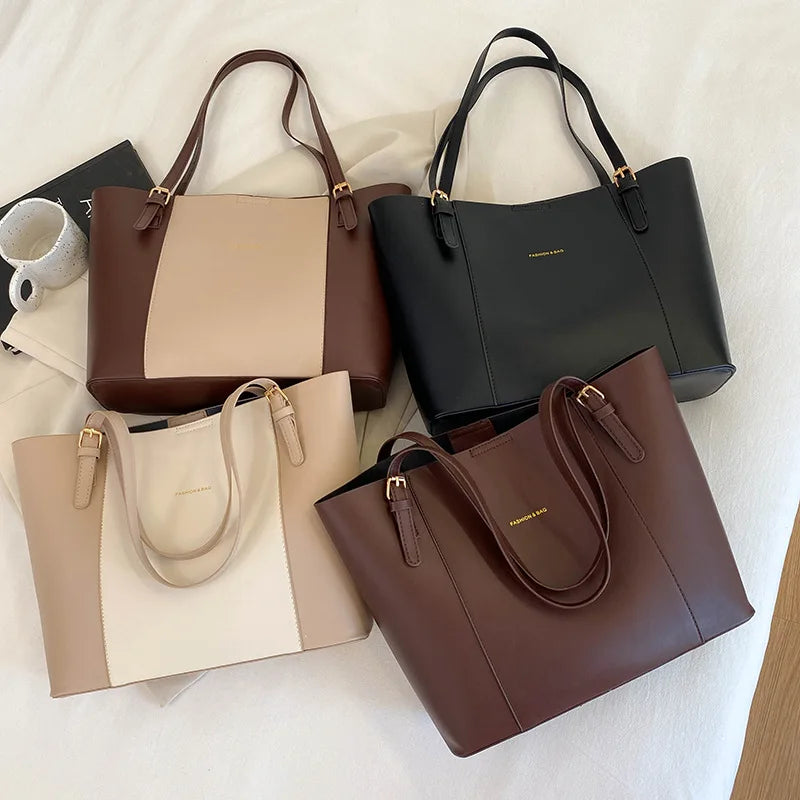 Ins Ladies Handbag Fashion Designer Womens Tote Bags Large Capacity Luggage Travel Bags PVC PU Hasp Shoulder Tote Bag