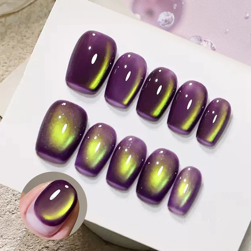 BORN PRETTY High Quality New Trending Grape Purple Magnetic Gel Polish HEMA Free TPO Free Very Good Cat Eye Jade Nail Vernis Gel