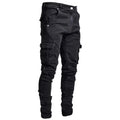Wholesale Outdoor Men's Jeans Skinny Zipper Pencil Pants Casual Trousers Casual Men's Fashion Jeans