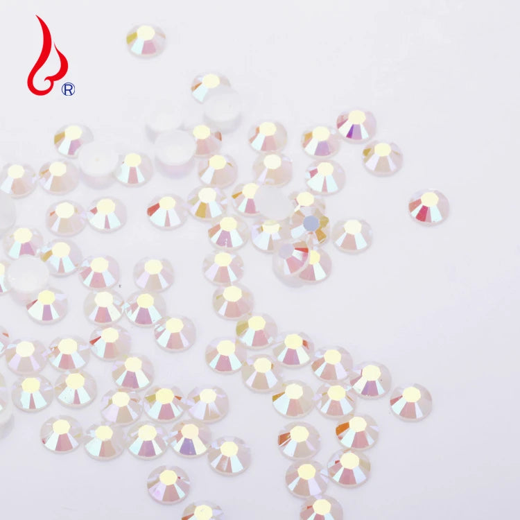 Lan Guang  Crystal in Bulk Wholesales 5mm Flat Back Non Hotfix Rhinestones