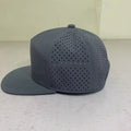 Custom Designer Logo Patch 5 Panel Waterproof Polyester Sport Golf Hat Laser Cut Perforated Water Proof Gorras Baseball Cap