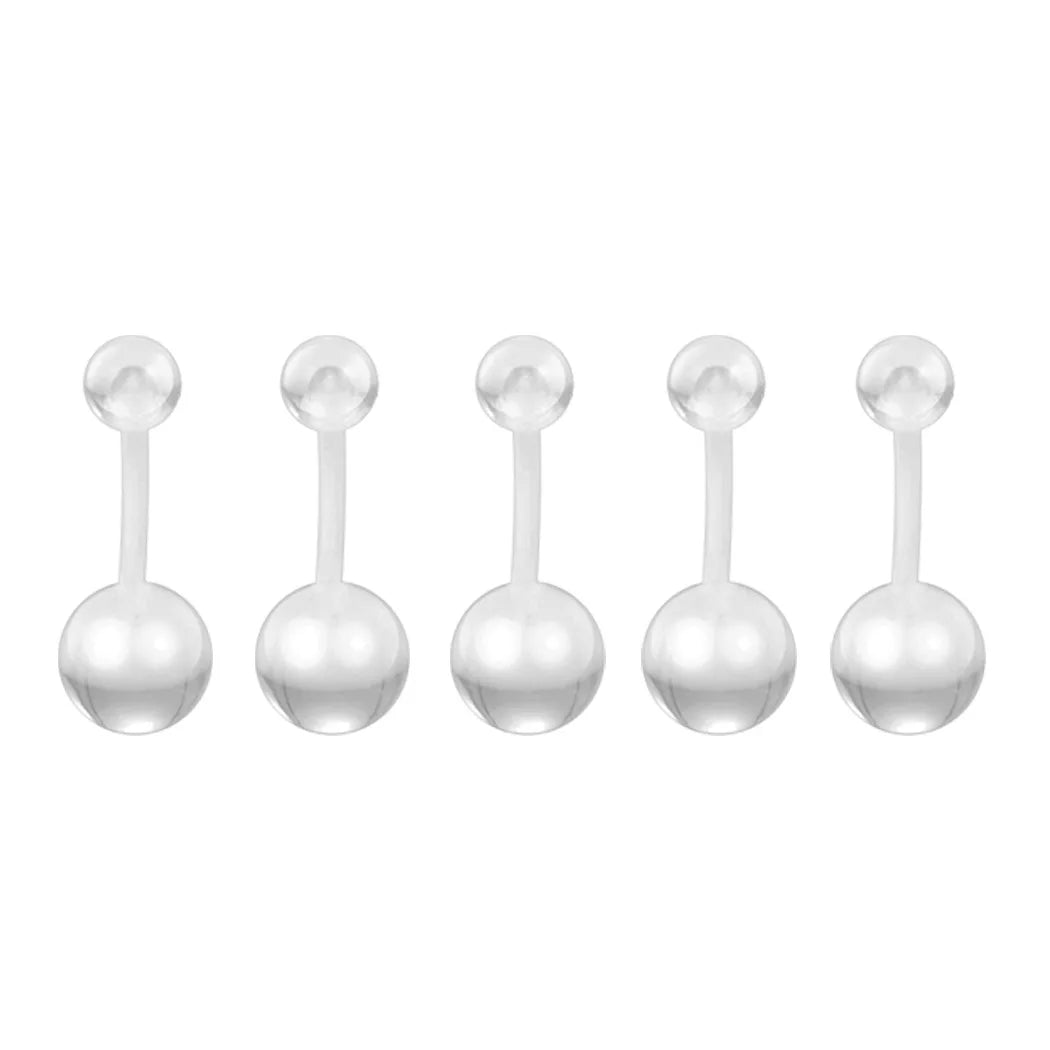 Resin Cartilage Tragus Stud Earrings for Men Women Helix Barbell Hoop Earrings CZ Labret Lip Ear Piercing Jewelry