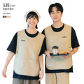 100% Nylon Lightweight Crewneck Vest Adjustable Anti-Wrinkle Summer Work Suits with Pockets Unisex Breathable