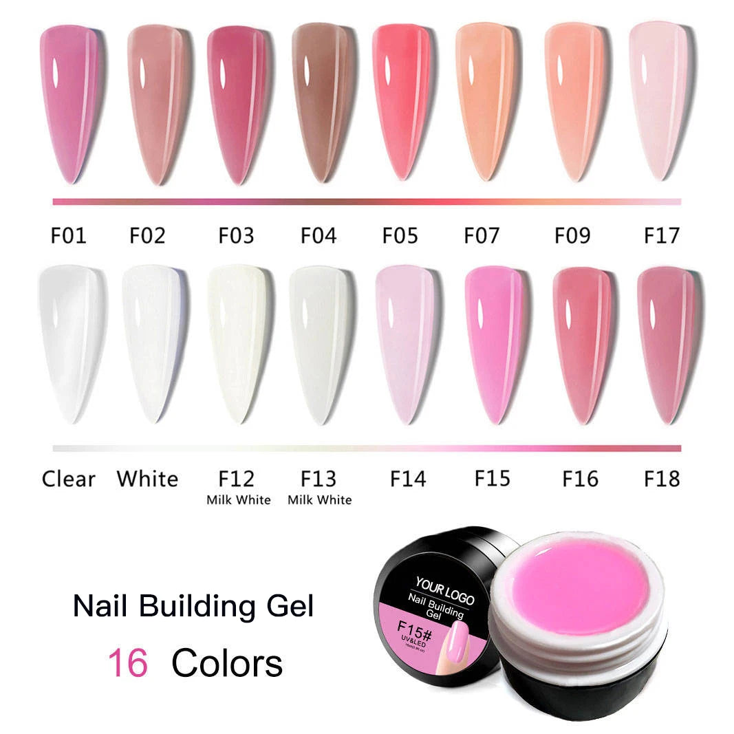 No Bubbles Hard Gel Builder Nail Extensions Poly Nail Gel Construction Jelly Hard Gel Nail Builder