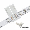 2pin 10mm LED Connector 2Pin Solderless for 10mm SMD 5050 5630 5730 LED Strip Lights Easy No Soldering I L T X Shape Connector