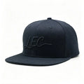 Custom 3d Embroidery logo Acrylic Black Snapback Hip Hop Style Sports Flat Bill Brim Cap Hat