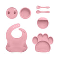 2022 Hot Sale Eco-friendly Non-toxic Strong Bear Suction Bowl Spoon Set Feeding Bib Baby Food Grade Contemporary Silicone Bowl
