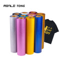 Renlitong PU Shinny Glitter Wide Variety Colors Heat Transfer Vinyl Heat Press Cutting Plotter HTV Iron for DIY Cloth Printing