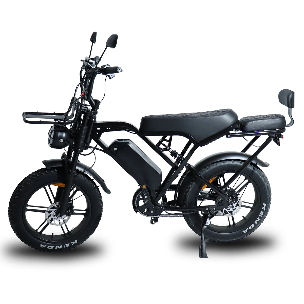 VOMO X80PRO 48V Lithium Battery Electric Bike 20-Inch Steel Frame 7-Speed Fat Tire Hydraulic Disc Brakes