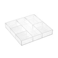 Acrylic Drawer Organizer Tray Cosmetics & Jewelry Storage Box for Kitchen Bathroom Use