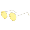 Feihong FH50875 Fashionable Unisex Retro Sunglasses UV400 Lens Classic Alloy Double Bridge Light Weight Driving Outdoor Shades