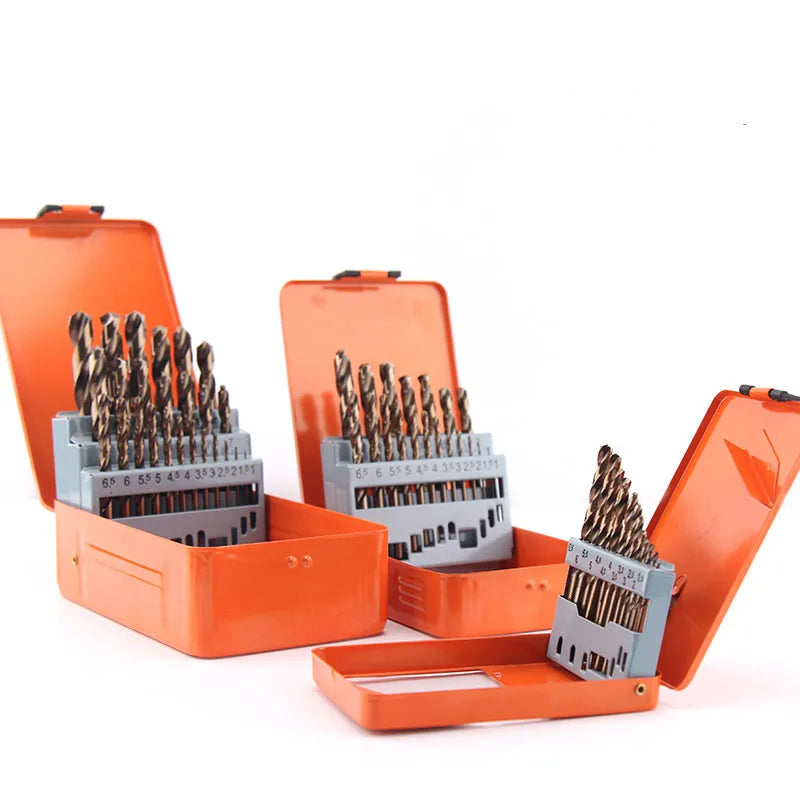 Straight Shank Twist Drill Bit HSS M35 Cobalt Drill Metal Perforated  Iron Stainless Steel Perforated HSS Drill Box Set