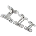 2 Pack Outdoor Wooden Fence Gate Latch Lock Iron and Zinc Plated Galvanized Flip Door Latch for Sliding Gates