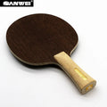 Sanwei Classic Five-Layer Pure Wood Table Tennis Blade Ultra-Light Fast Pimples Rubber Horizontal Grip High Elastic BO2017