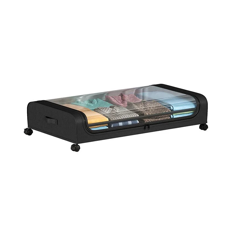 Movable Under Bed Shoe Storage Organizer Storage Bag for Clothes Organizer Under Bed Bags With Wheels Assembly Assembly