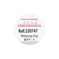 Plasma Cutting Retaining Cap 220747 HPR130 260 400 Torch Accessories 30-130A